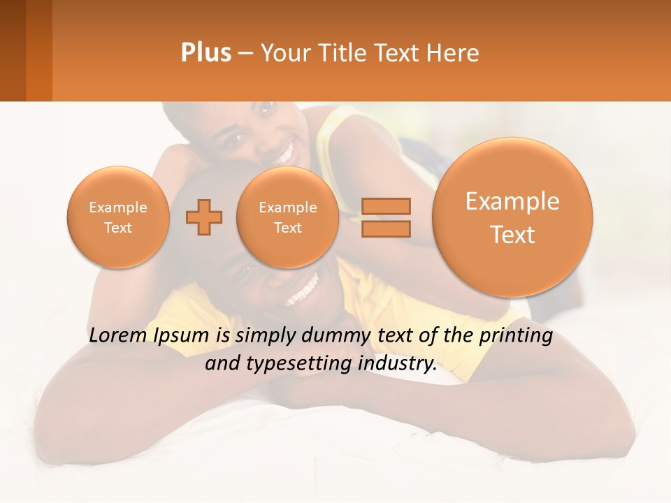 A Man And A Woman Laying On A Bed Together PowerPoint Template