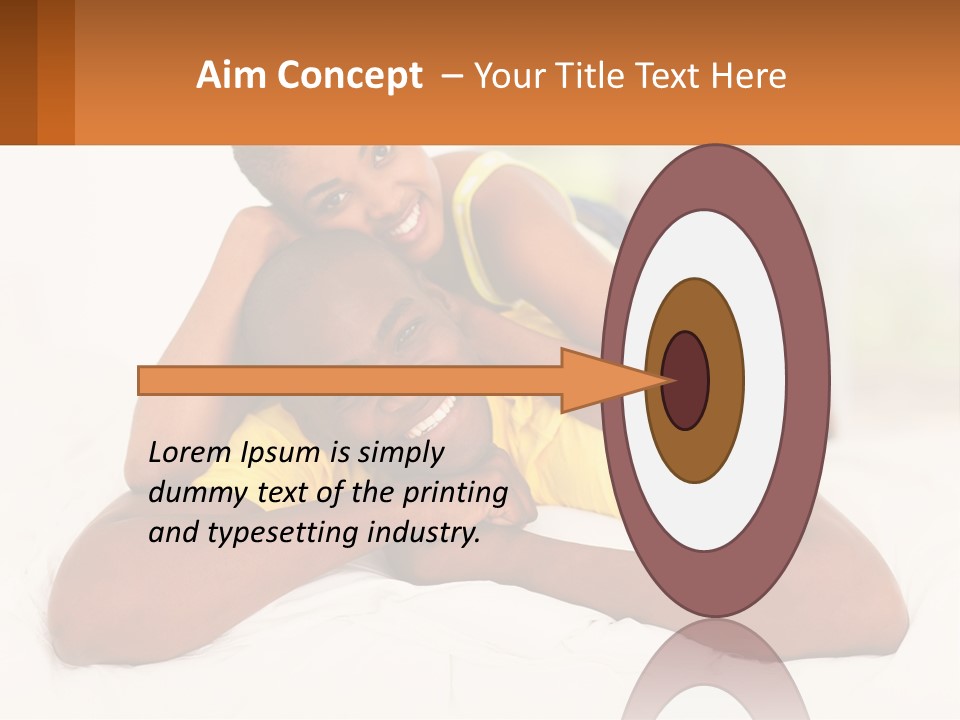 A Man And A Woman Laying On A Bed Together PowerPoint Template