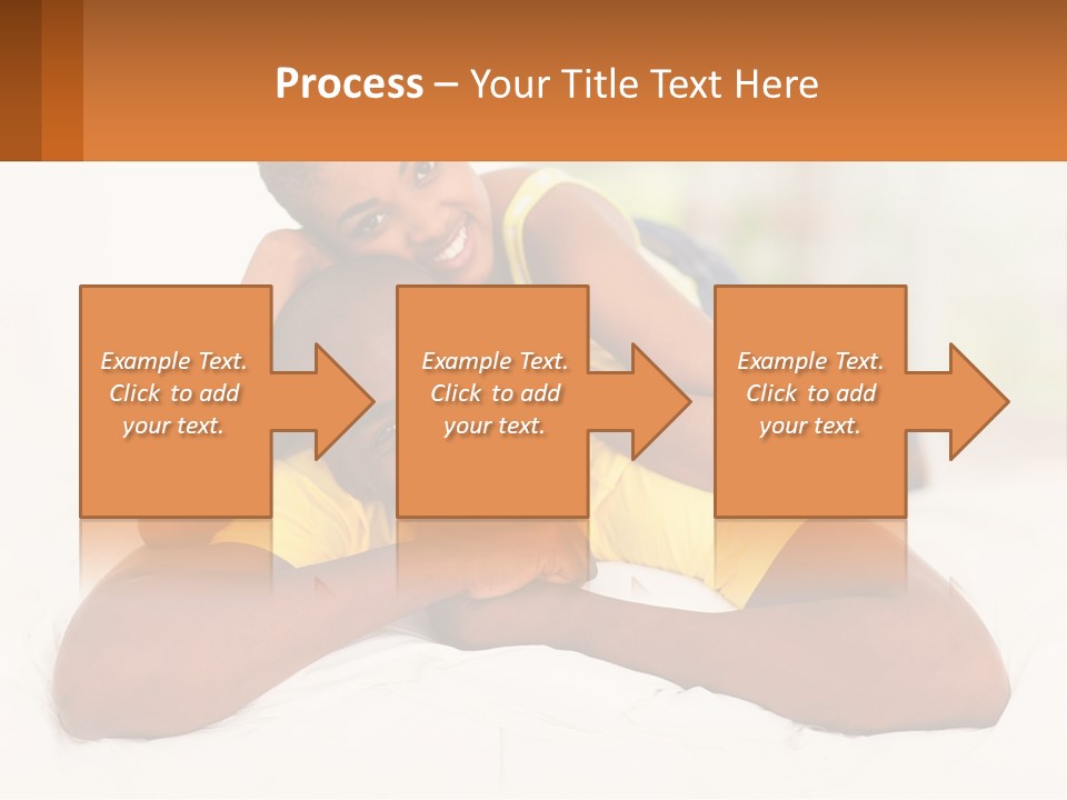 A Man And A Woman Laying On A Bed Together PowerPoint Template