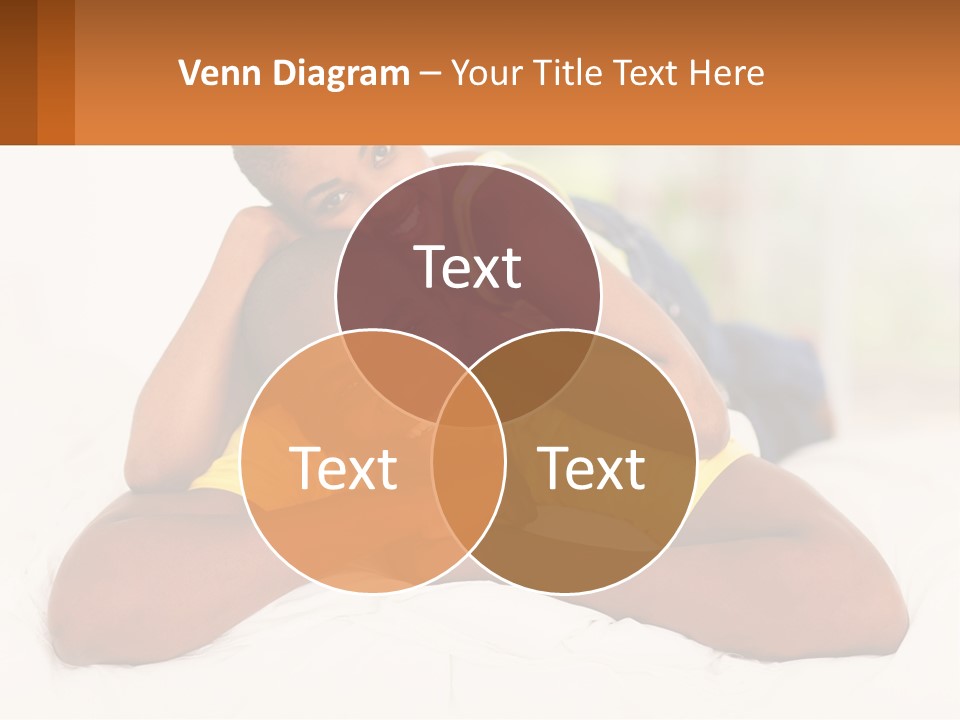 A Man And A Woman Laying On A Bed Together PowerPoint Template