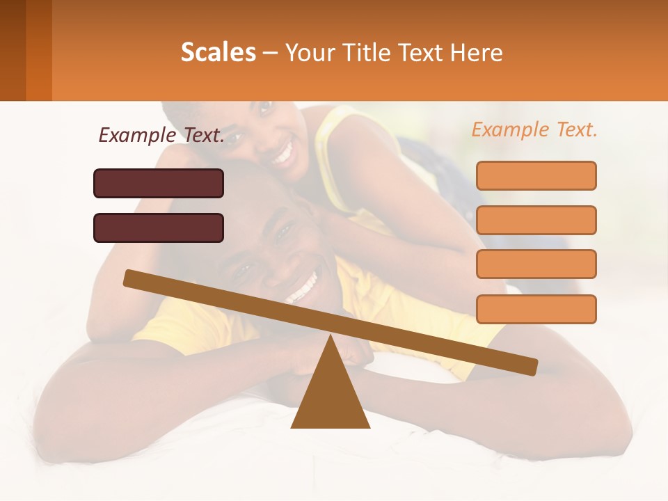 A Man And A Woman Laying On A Bed Together PowerPoint Template