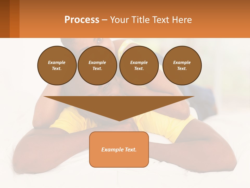 A Man And A Woman Laying On A Bed Together PowerPoint Template