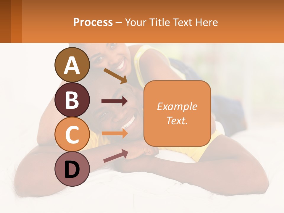 A Man And A Woman Laying On A Bed Together PowerPoint Template