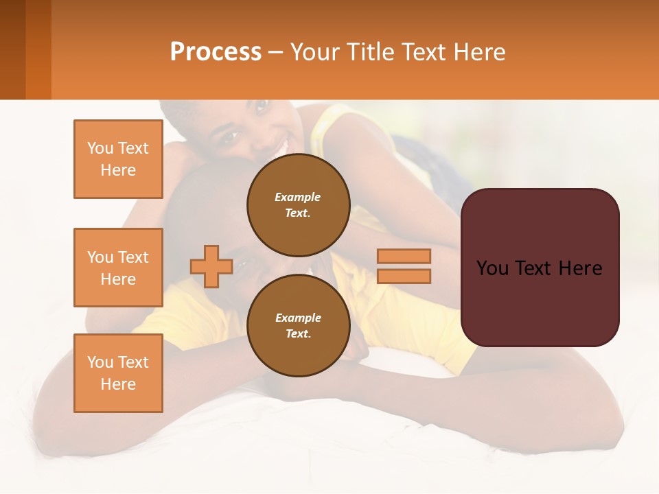 A Man And A Woman Laying On A Bed Together PowerPoint Template