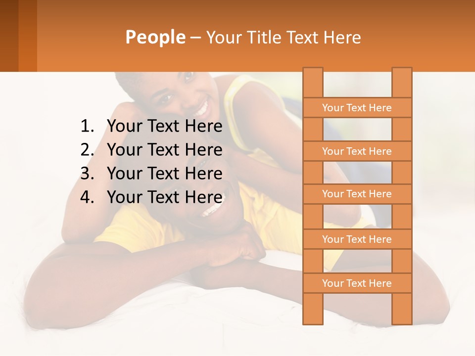 A Man And A Woman Laying On A Bed Together PowerPoint Template