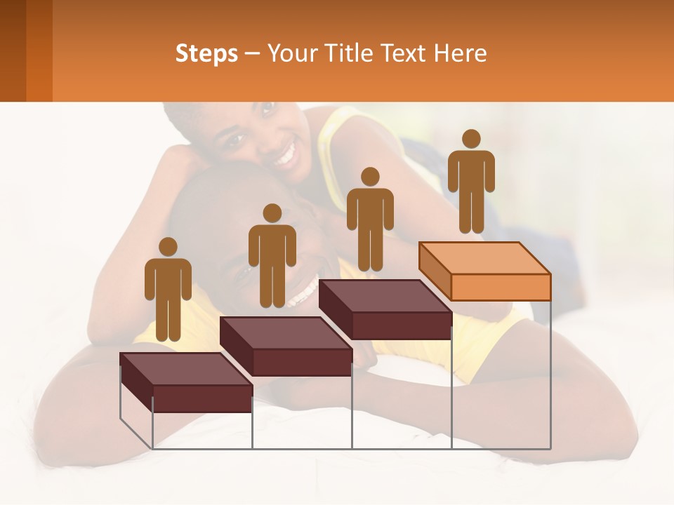 A Man And A Woman Laying On A Bed Together PowerPoint Template