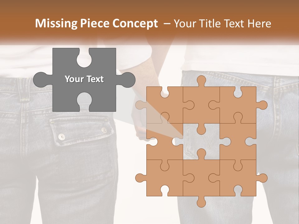 Two People Holding Hands With A White Background PowerPoint Template