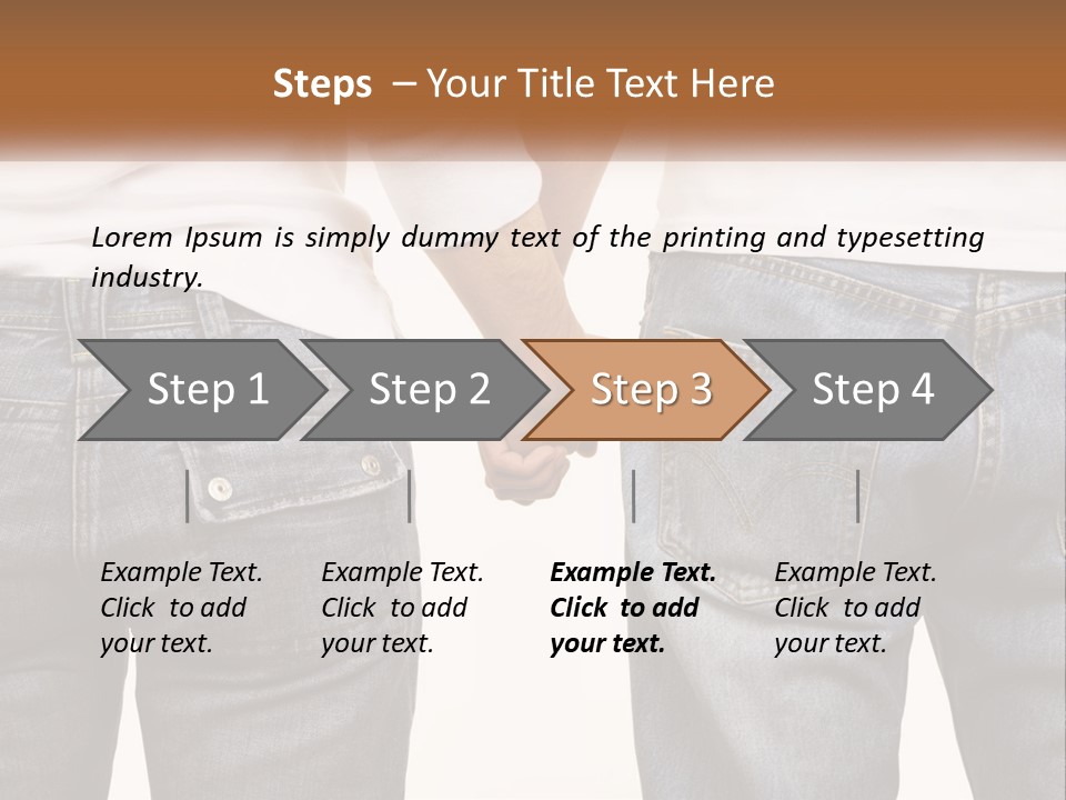 Two People Holding Hands With A White Background PowerPoint Template