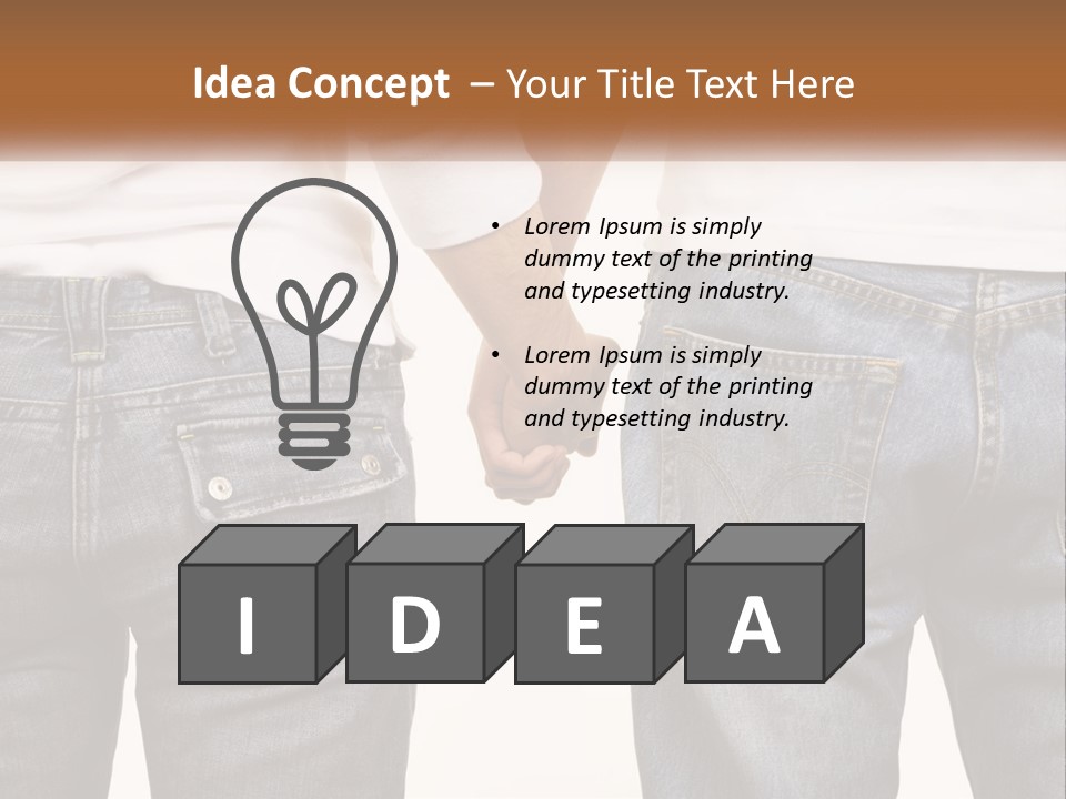 Two People Holding Hands With A White Background PowerPoint Template