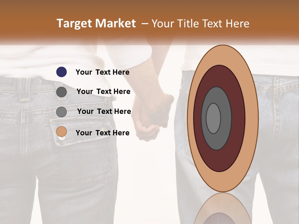 Two People Holding Hands With A White Background PowerPoint Template