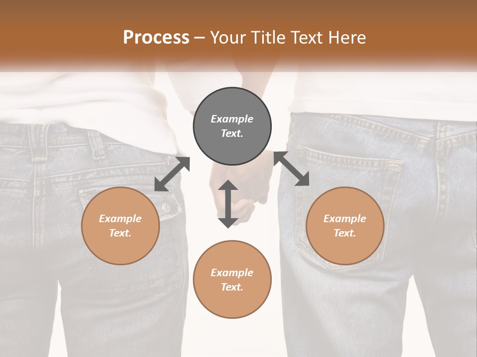 Two People Holding Hands With A White Background PowerPoint Template