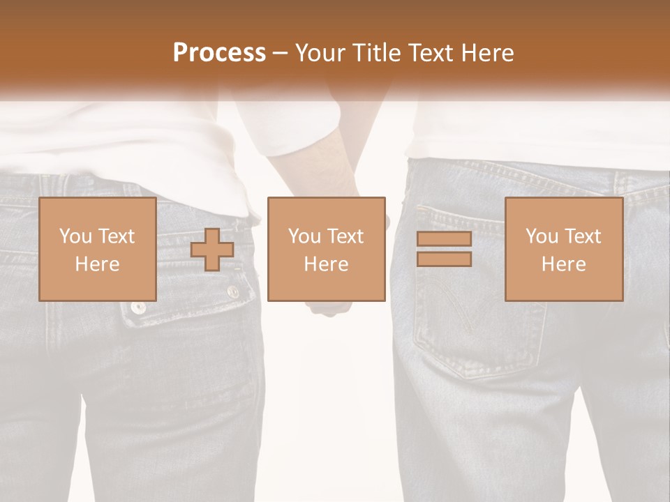 Two People Holding Hands With A White Background PowerPoint Template