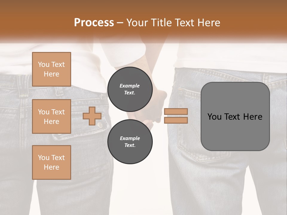 Two People Holding Hands With A White Background PowerPoint Template