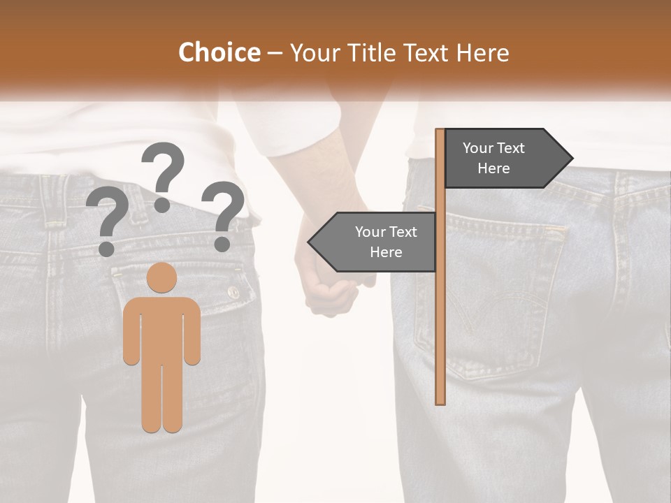 Two People Holding Hands With A White Background PowerPoint Template