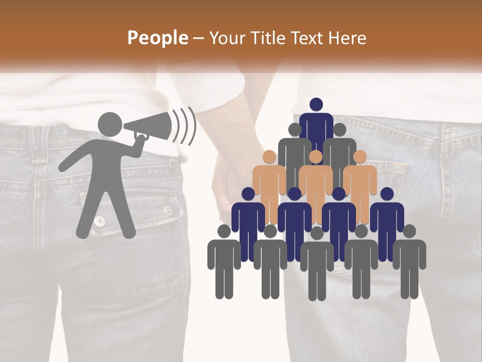 Two People Holding Hands With A White Background PowerPoint Template