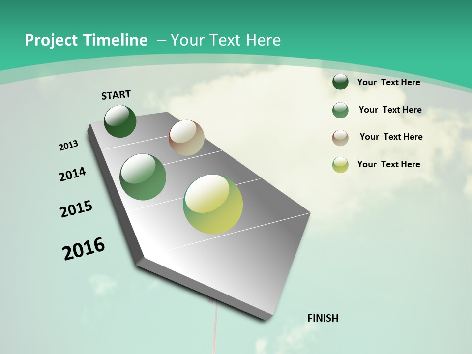 A Red Heart Shaped Balloon Floating In The Air PowerPoint Template