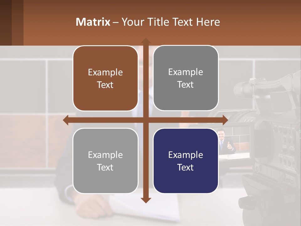 A Man Giving A Thumbs Up In Front Of A Camera PowerPoint Template