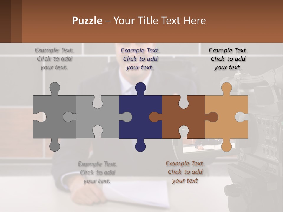 A Man Giving A Thumbs Up In Front Of A Camera PowerPoint Template