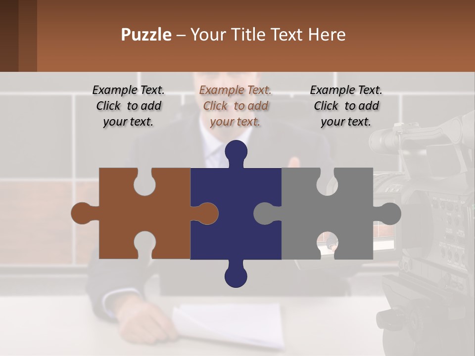 A Man Giving A Thumbs Up In Front Of A Camera PowerPoint Template