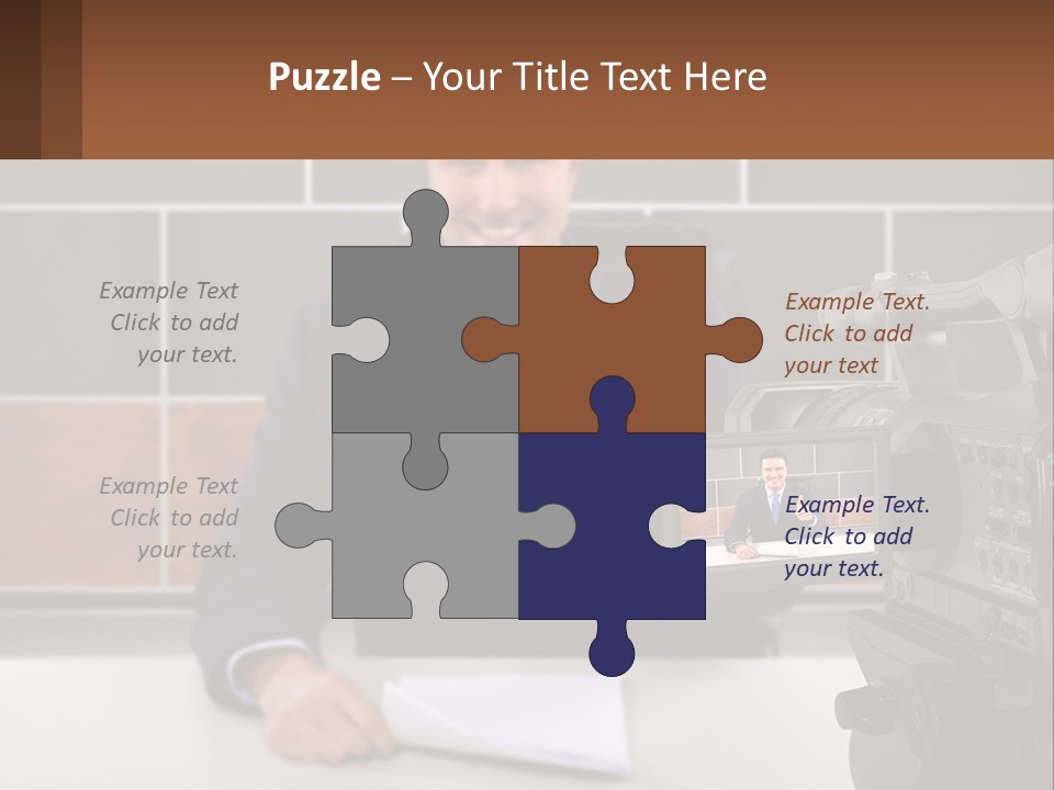 A Man Giving A Thumbs Up In Front Of A Camera PowerPoint Template