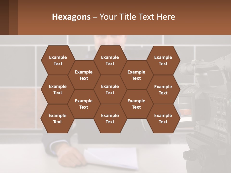 A Man Giving A Thumbs Up In Front Of A Camera PowerPoint Template