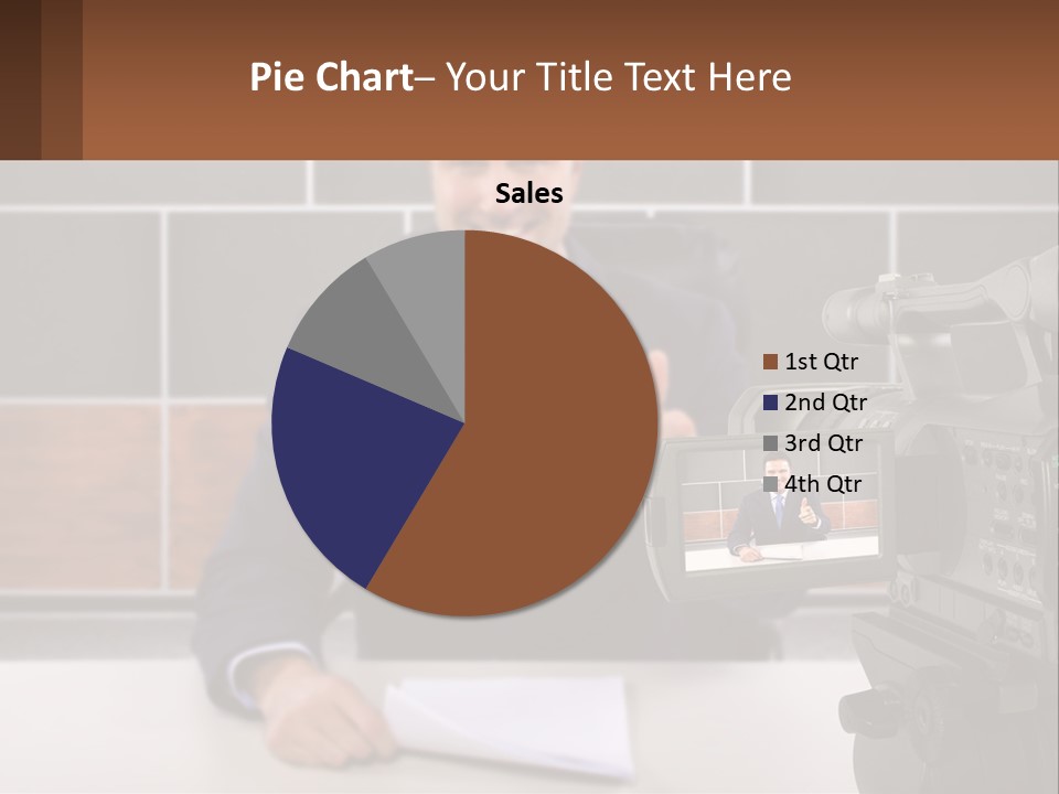 A Man Giving A Thumbs Up In Front Of A Camera PowerPoint Template
