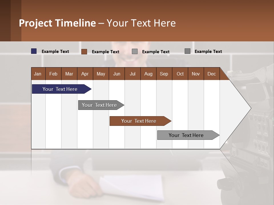 A Man Giving A Thumbs Up In Front Of A Camera PowerPoint Template