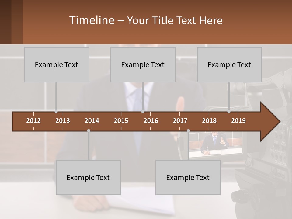 A Man Giving A Thumbs Up In Front Of A Camera PowerPoint Template