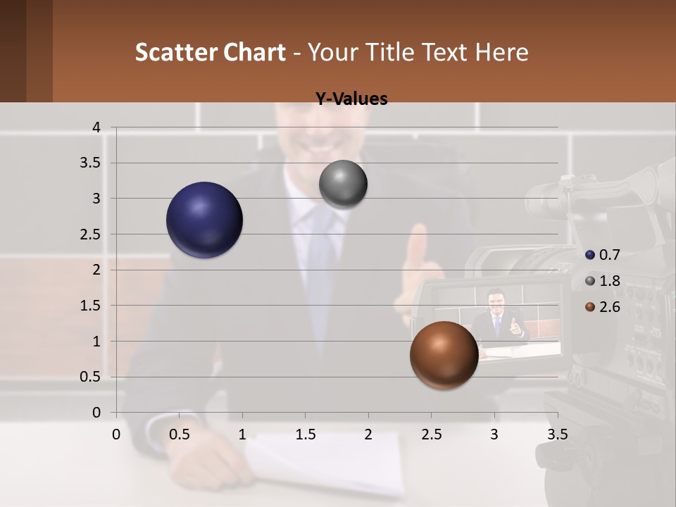 A Man Giving A Thumbs Up In Front Of A Camera PowerPoint Template