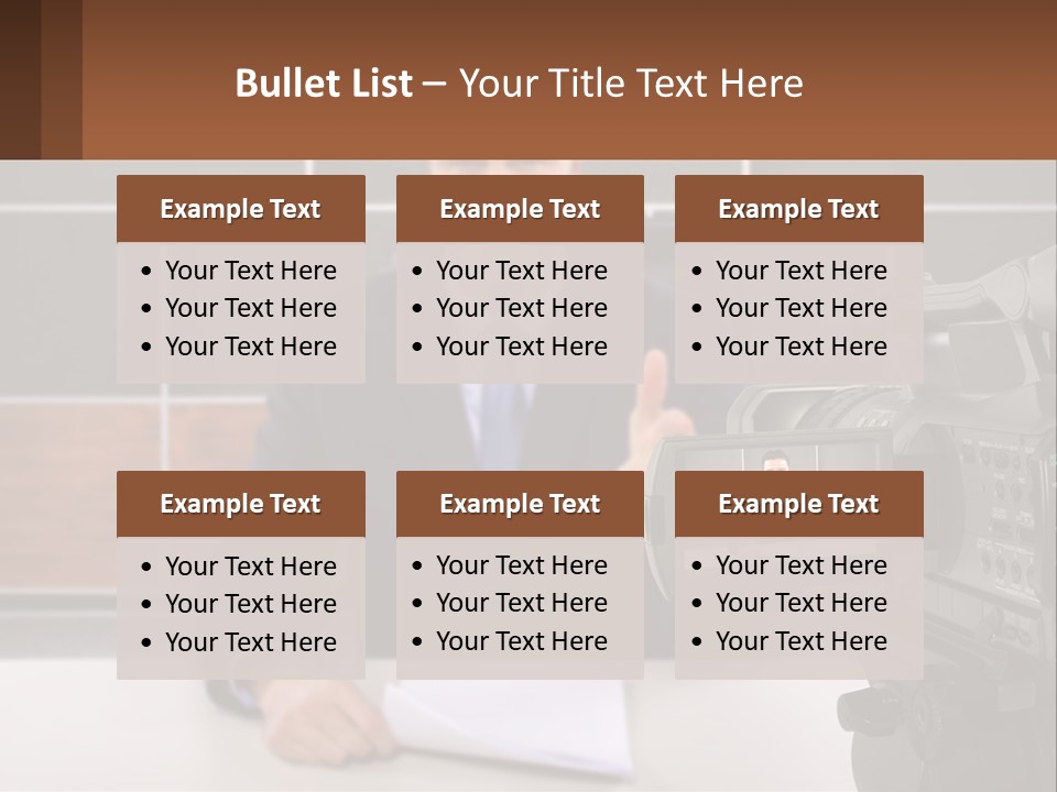 A Man Giving A Thumbs Up In Front Of A Camera PowerPoint Template