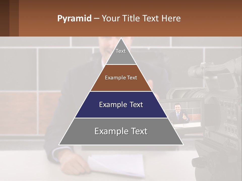 A Man Giving A Thumbs Up In Front Of A Camera PowerPoint Template