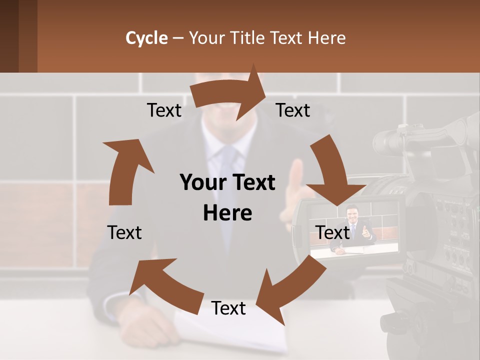 A Man Giving A Thumbs Up In Front Of A Camera PowerPoint Template