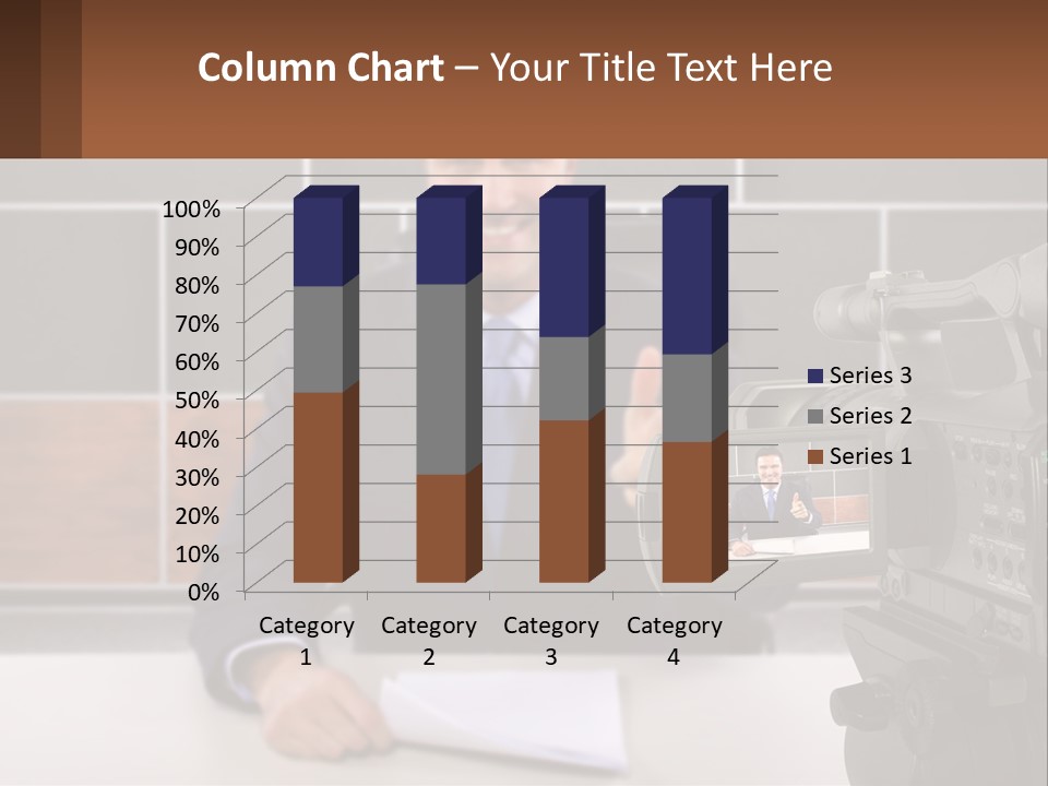 A Man Giving A Thumbs Up In Front Of A Camera PowerPoint Template