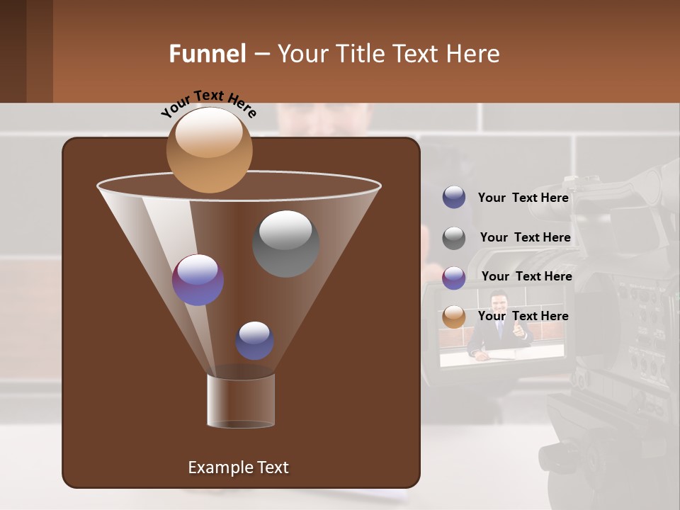 A Man Giving A Thumbs Up In Front Of A Camera PowerPoint Template
