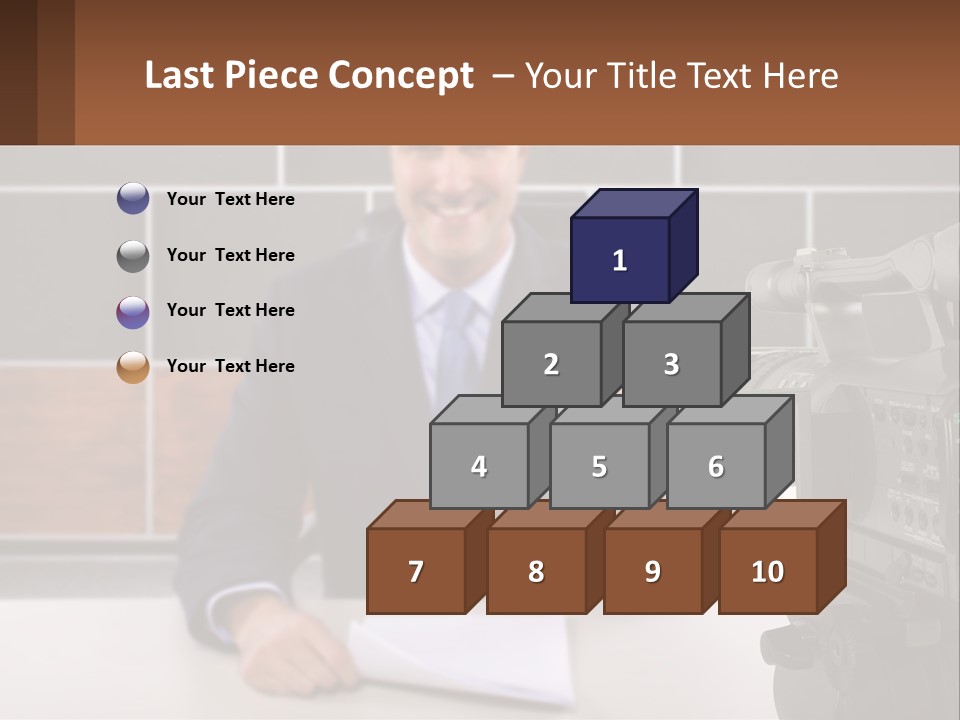 A Man Giving A Thumbs Up In Front Of A Camera PowerPoint Template