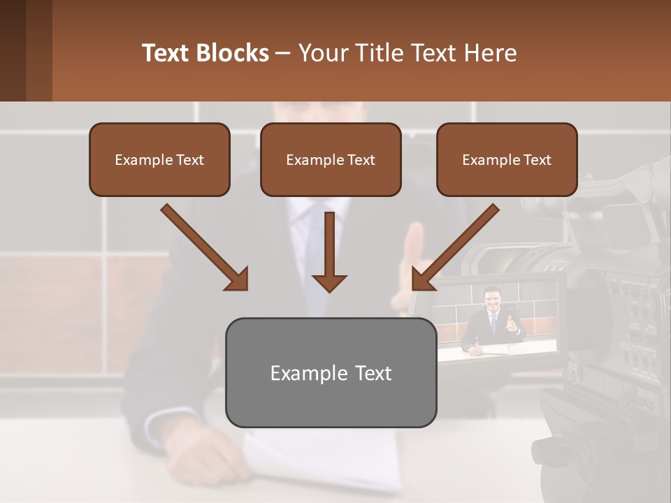 A Man Giving A Thumbs Up In Front Of A Camera PowerPoint Template