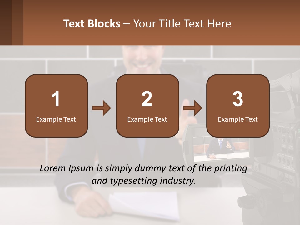 A Man Giving A Thumbs Up In Front Of A Camera PowerPoint Template