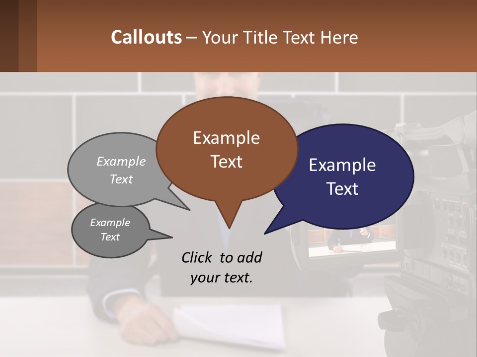 A Man Giving A Thumbs Up In Front Of A Camera PowerPoint Template