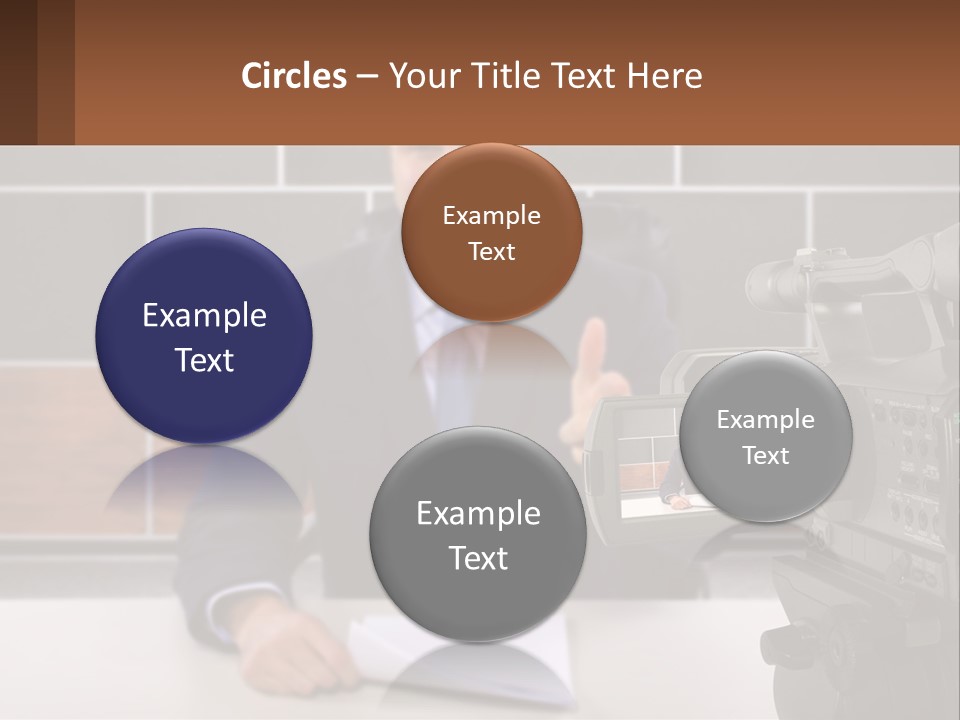 A Man Giving A Thumbs Up In Front Of A Camera PowerPoint Template