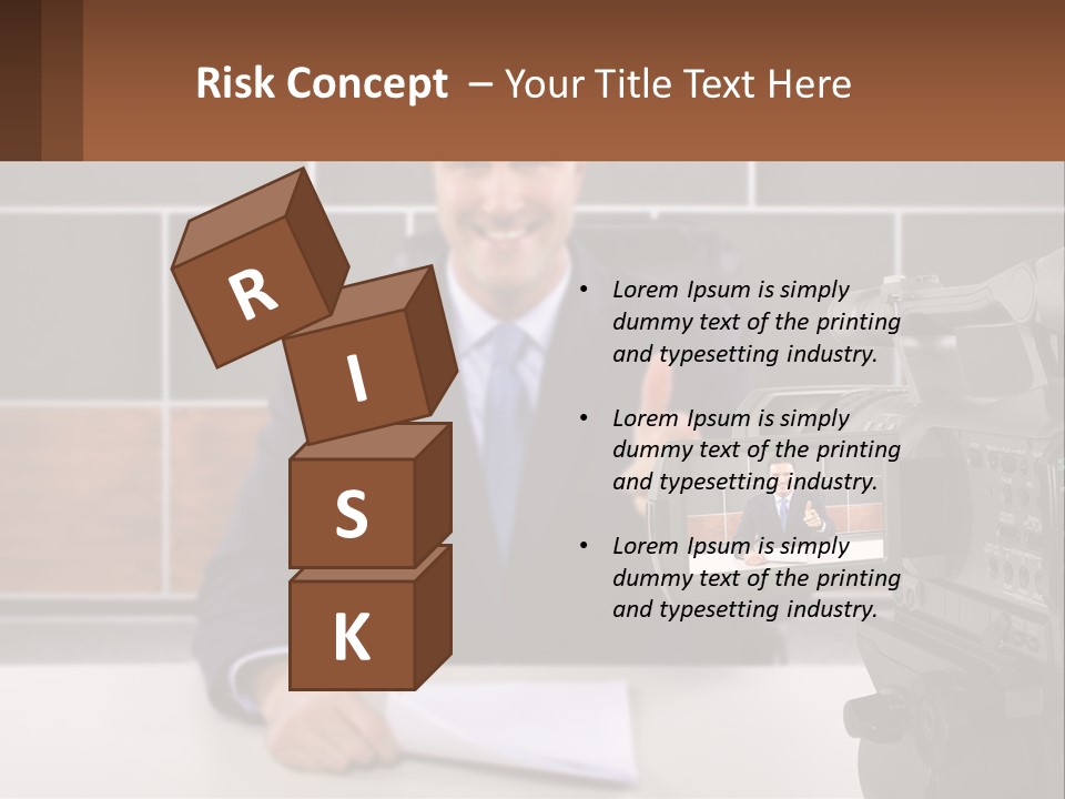 A Man Giving A Thumbs Up In Front Of A Camera PowerPoint Template