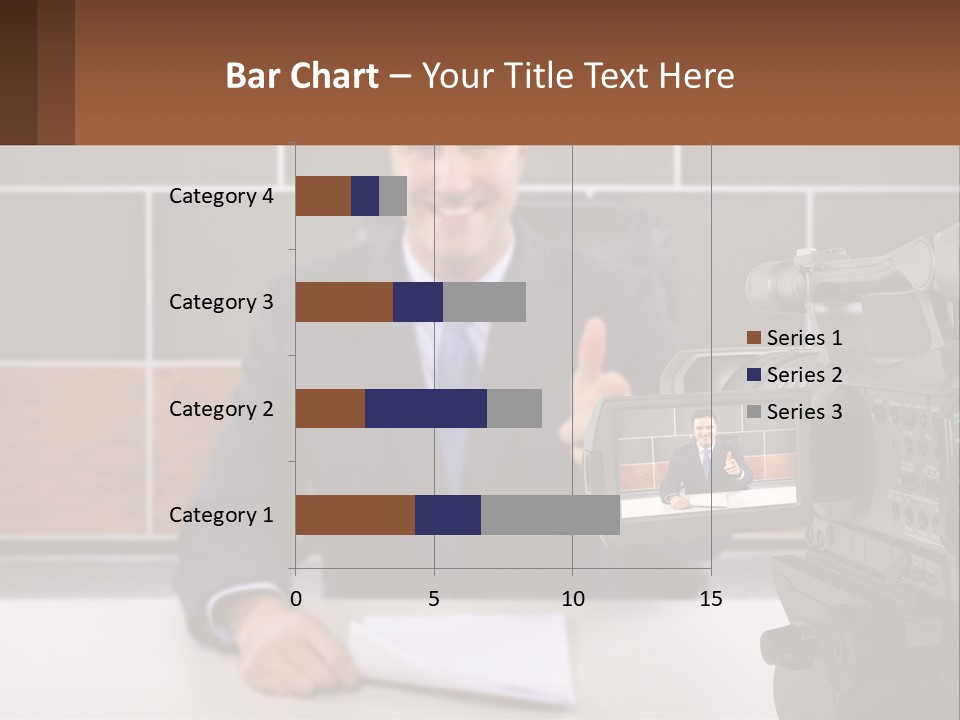 A Man Giving A Thumbs Up In Front Of A Camera PowerPoint Template