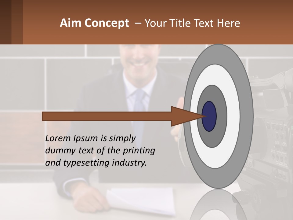 A Man Giving A Thumbs Up In Front Of A Camera PowerPoint Template