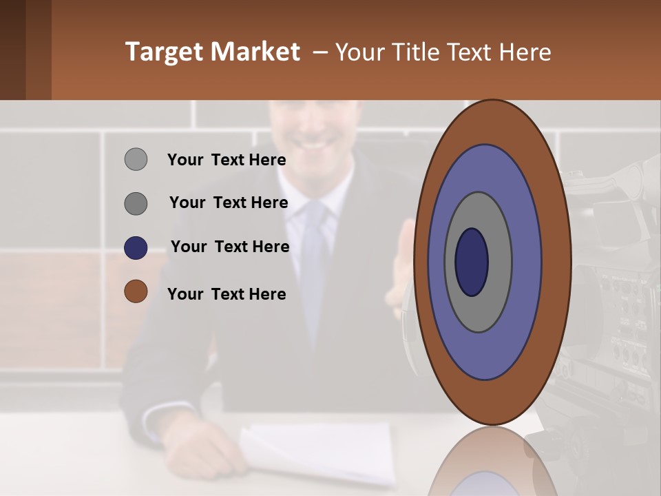 A Man Giving A Thumbs Up In Front Of A Camera PowerPoint Template