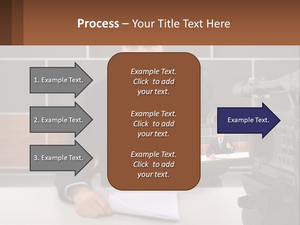 A Man Giving A Thumbs Up In Front Of A Camera PowerPoint Template