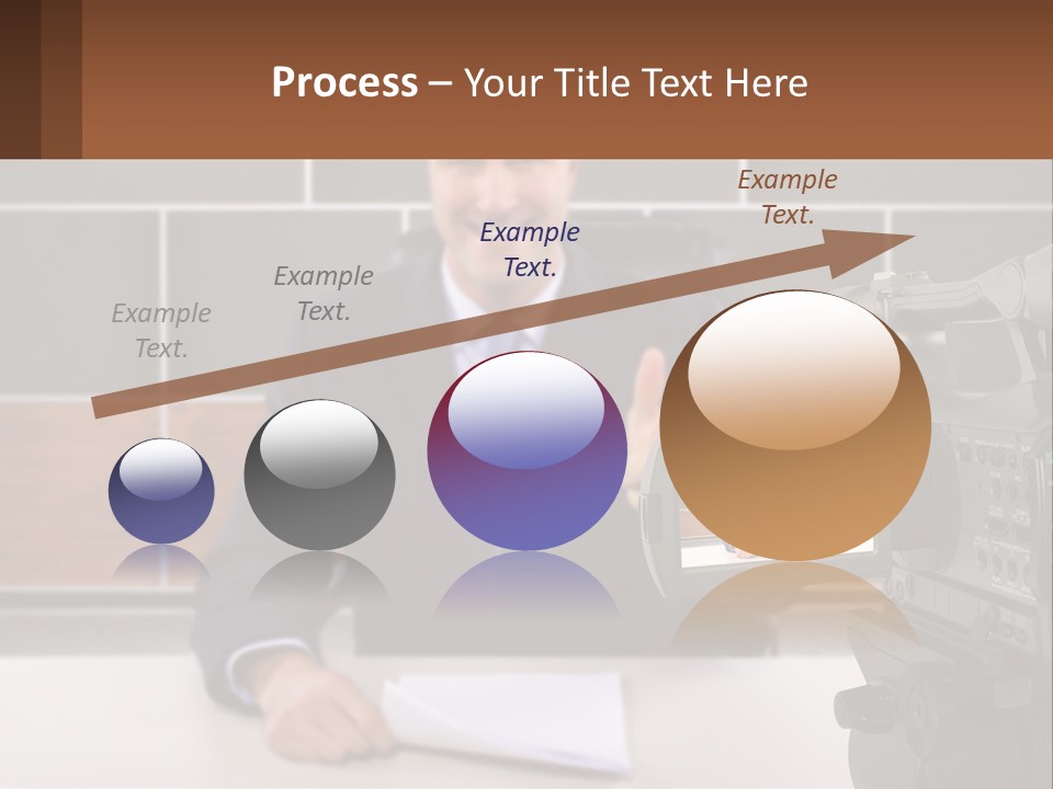 A Man Giving A Thumbs Up In Front Of A Camera PowerPoint Template