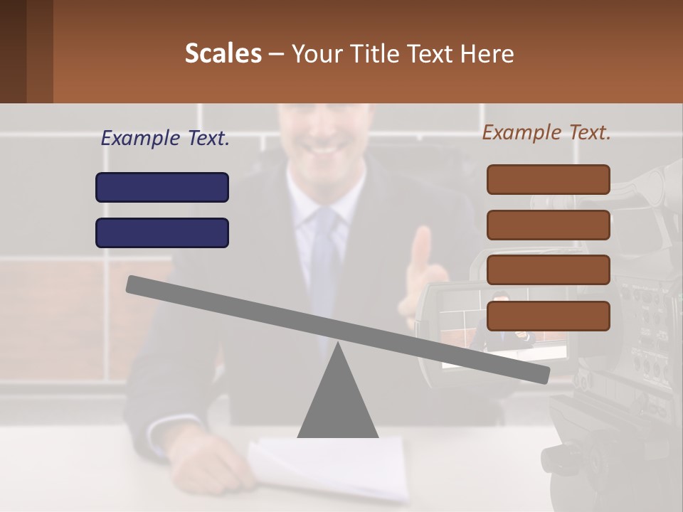 A Man Giving A Thumbs Up In Front Of A Camera PowerPoint Template