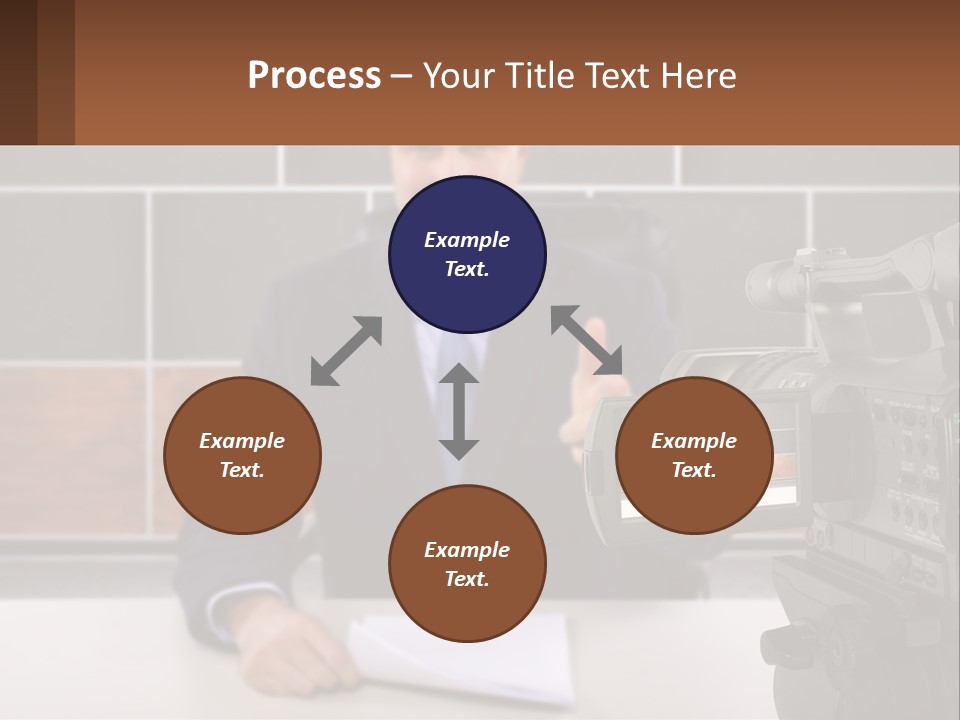 A Man Giving A Thumbs Up In Front Of A Camera PowerPoint Template