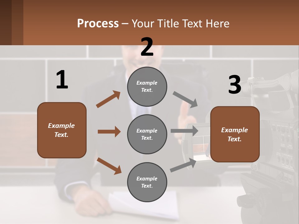 A Man Giving A Thumbs Up In Front Of A Camera PowerPoint Template
