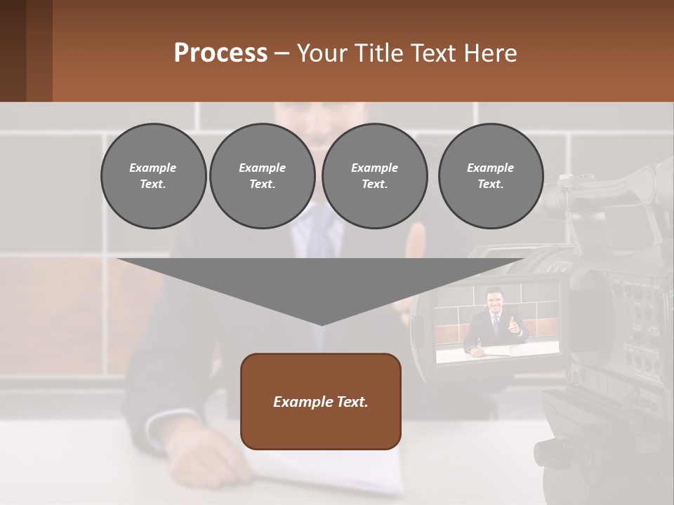 A Man Giving A Thumbs Up In Front Of A Camera PowerPoint Template