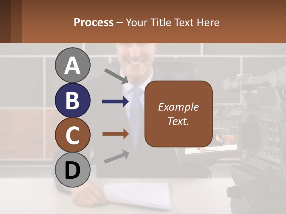 A Man Giving A Thumbs Up In Front Of A Camera PowerPoint Template